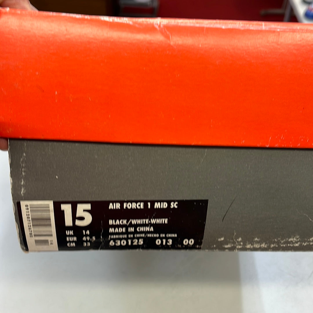 SZ 15 Men. 1995 Nike Air Force 1 Mid SC.