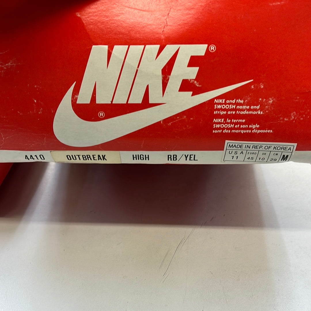 SZ 11 Men. 1987 Nike Outbreak High.