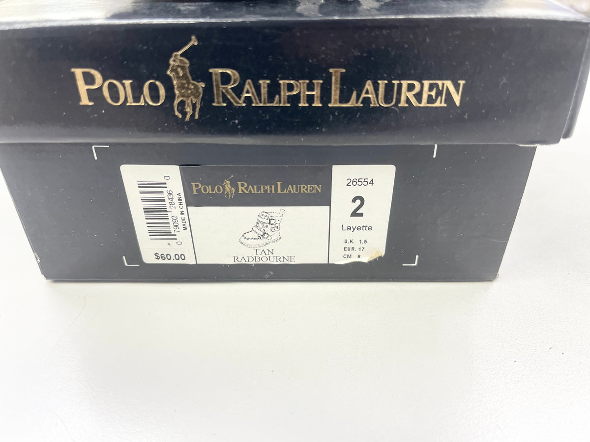 SZ 2C. Baby Ralph Lauren Polo boots.