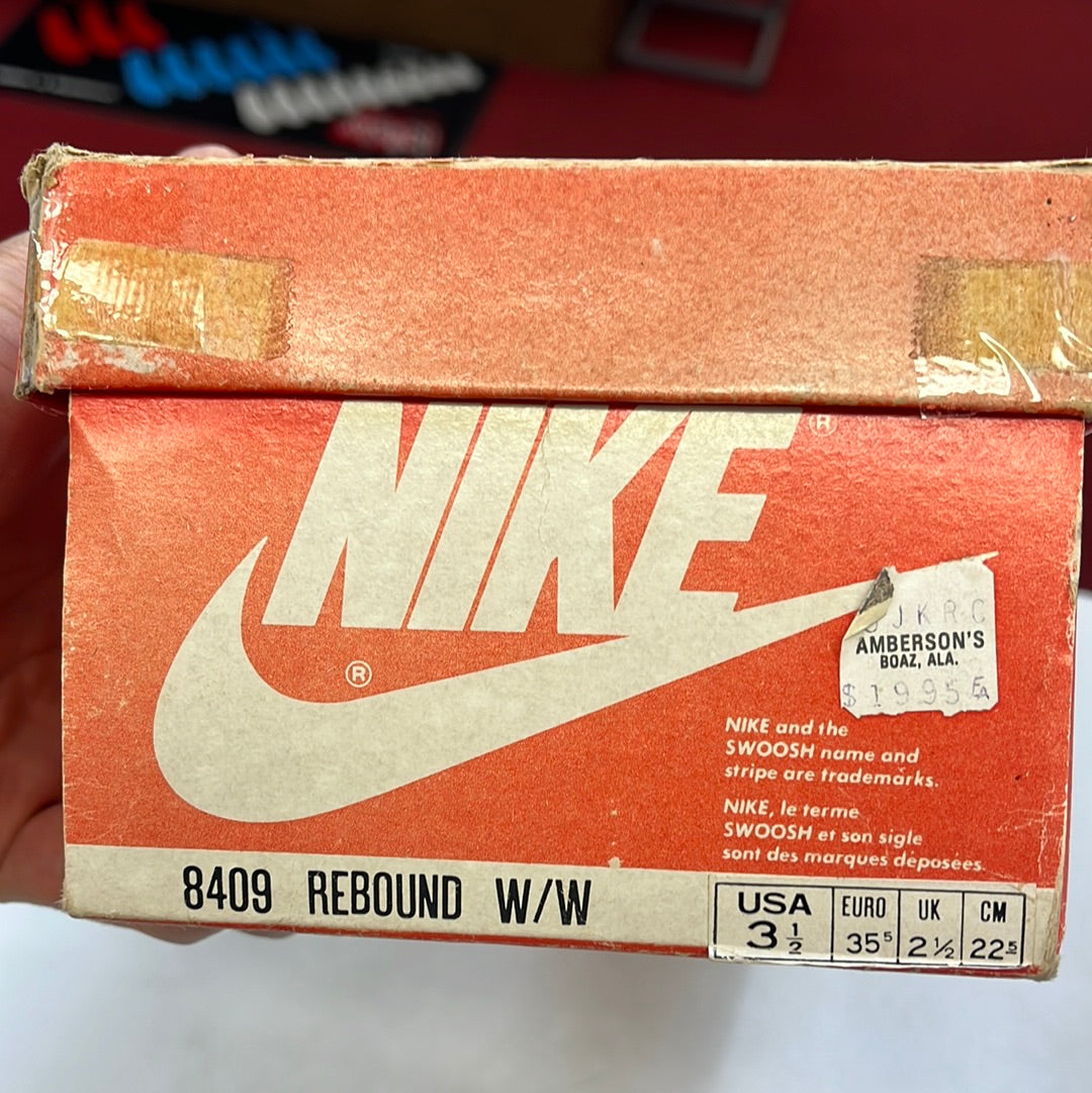 SZ 3.5Y. 1985 Nike Rebound Kids.