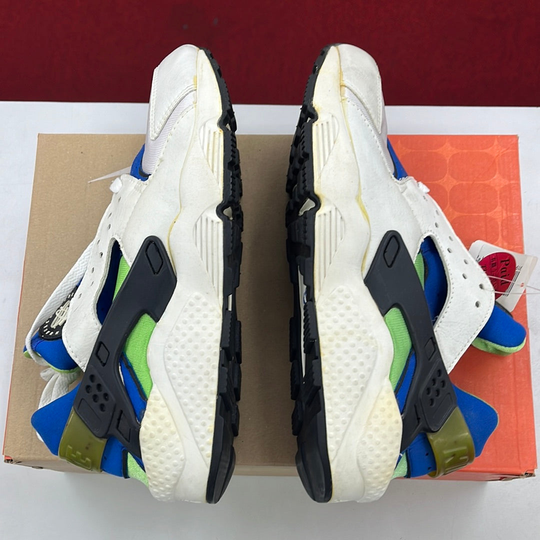 SZ 10 Men. 1999 Nike Air Huarache LE Scream Green.