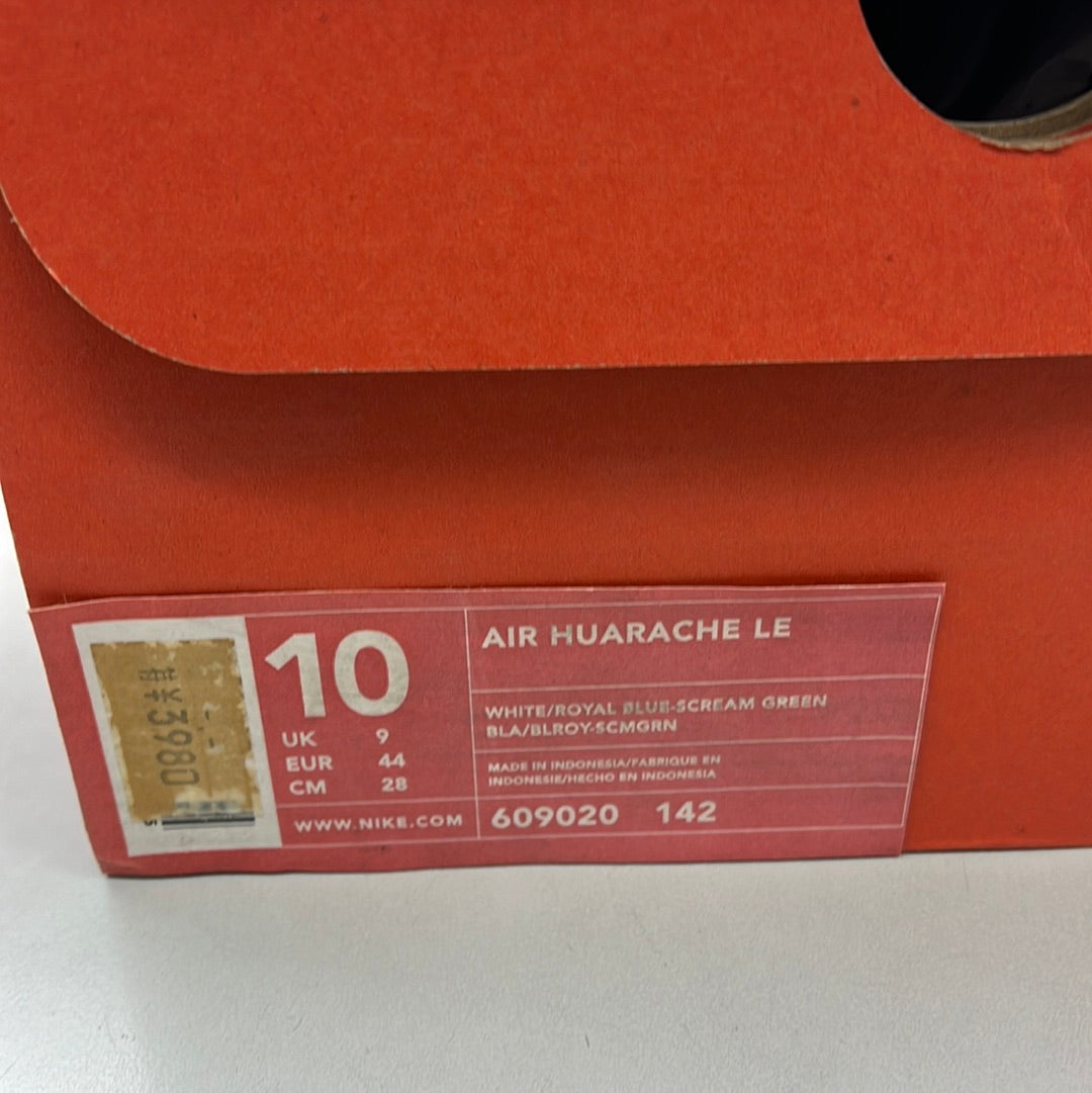 SZ 10 Men. 1999 Nike Air Huarache LE Scream Green.