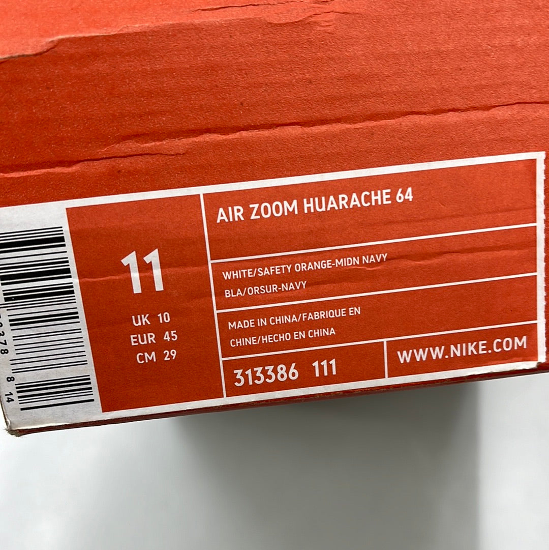 SZ 11 Men. 2005 Nike Air Zoom Huarache 64 Safety Orange.