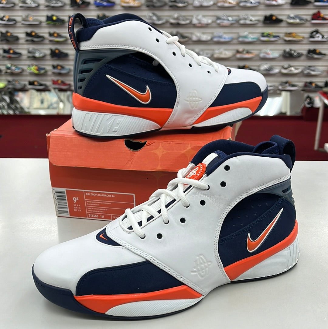SZ 9.5 Men. 2005 Nike Air Zoom Huarache 64 Safety Orange.