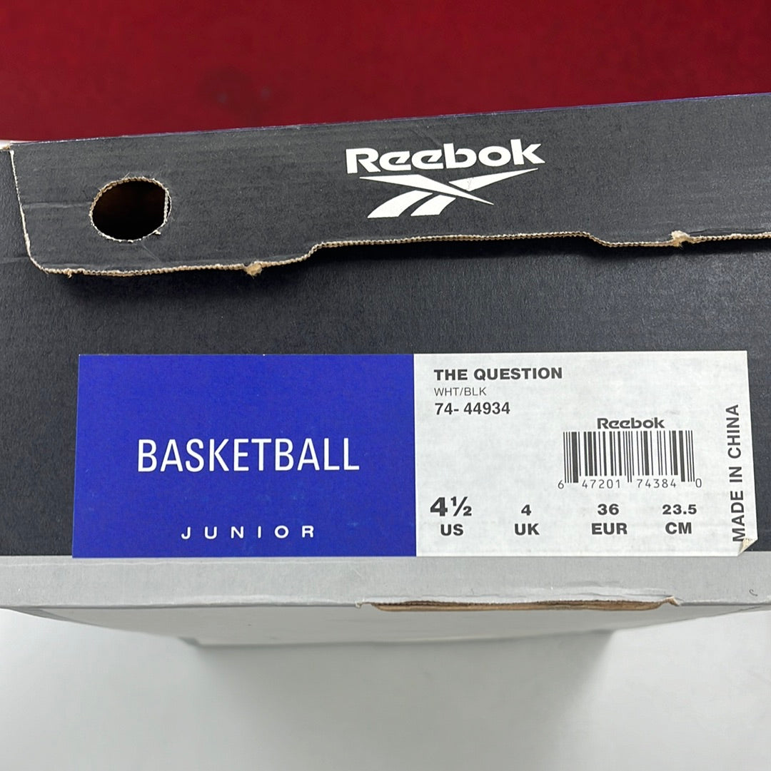 SZ 4.5Y. 1997 Reebok The Question Allen Iverson.