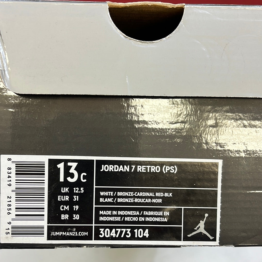 SZ 13C. 2012 Jordan VII PS Cardinals.