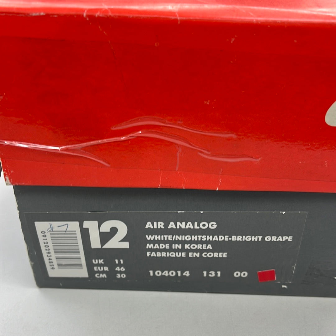 SZ 12 Men. 1993 Nike Air Analog Grape.