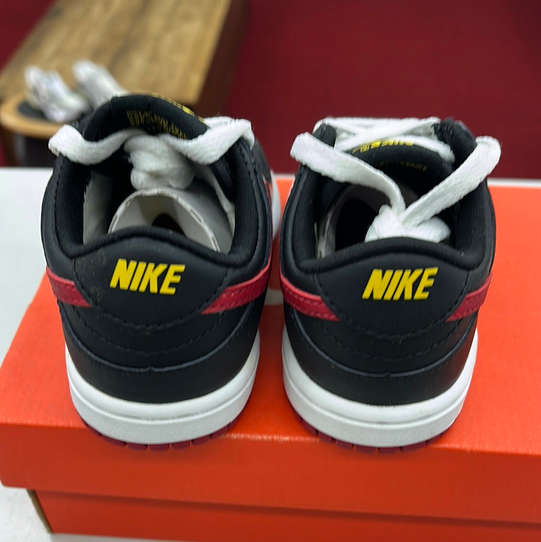 2008 Baby Nike Dunk Black Red Maize.