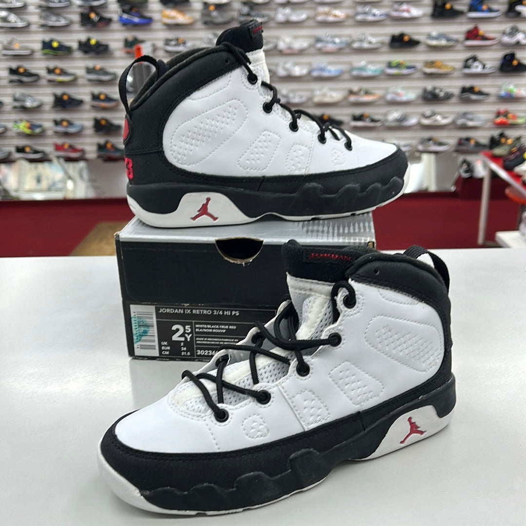 SZ 2.5Y. 2001 Kid Jordan IX Retro.