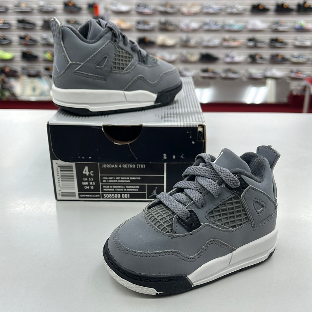 SZ 4C. 2004 Baby Jordan IV Cool Grey.