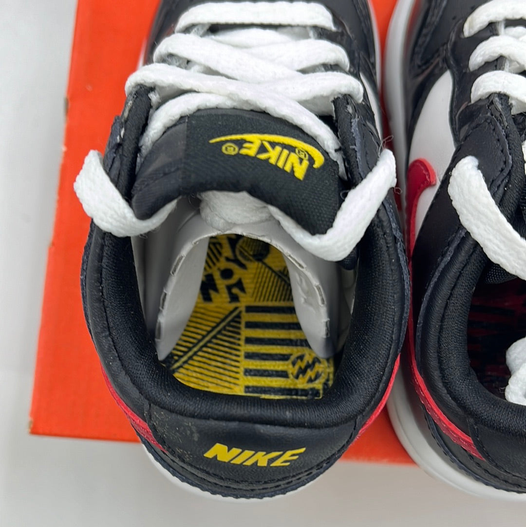 2008 Baby Nike Dunk Black Red Maize.