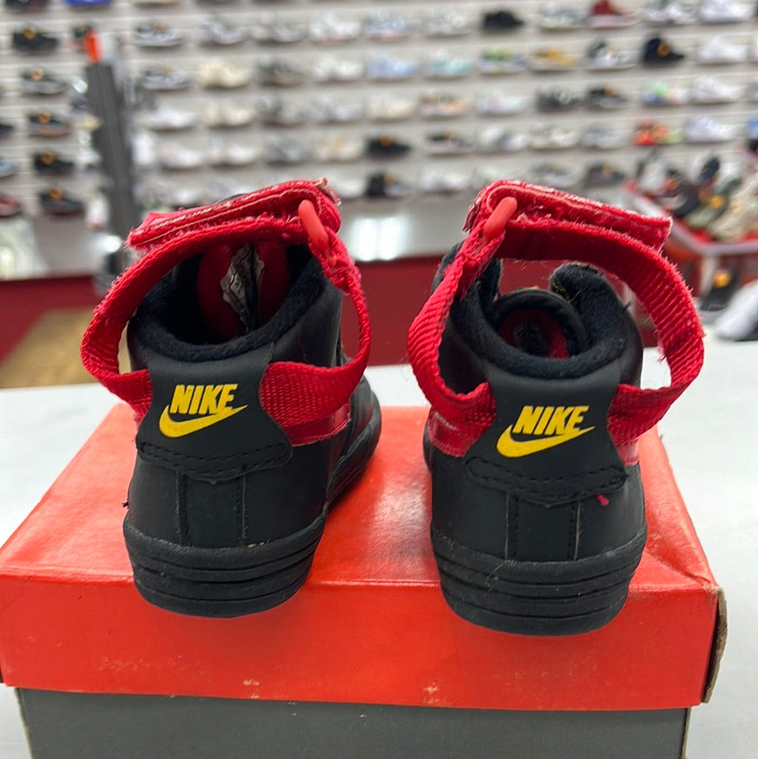 1993 Baby Nike Air Force 1 High SC True Red Yellow.