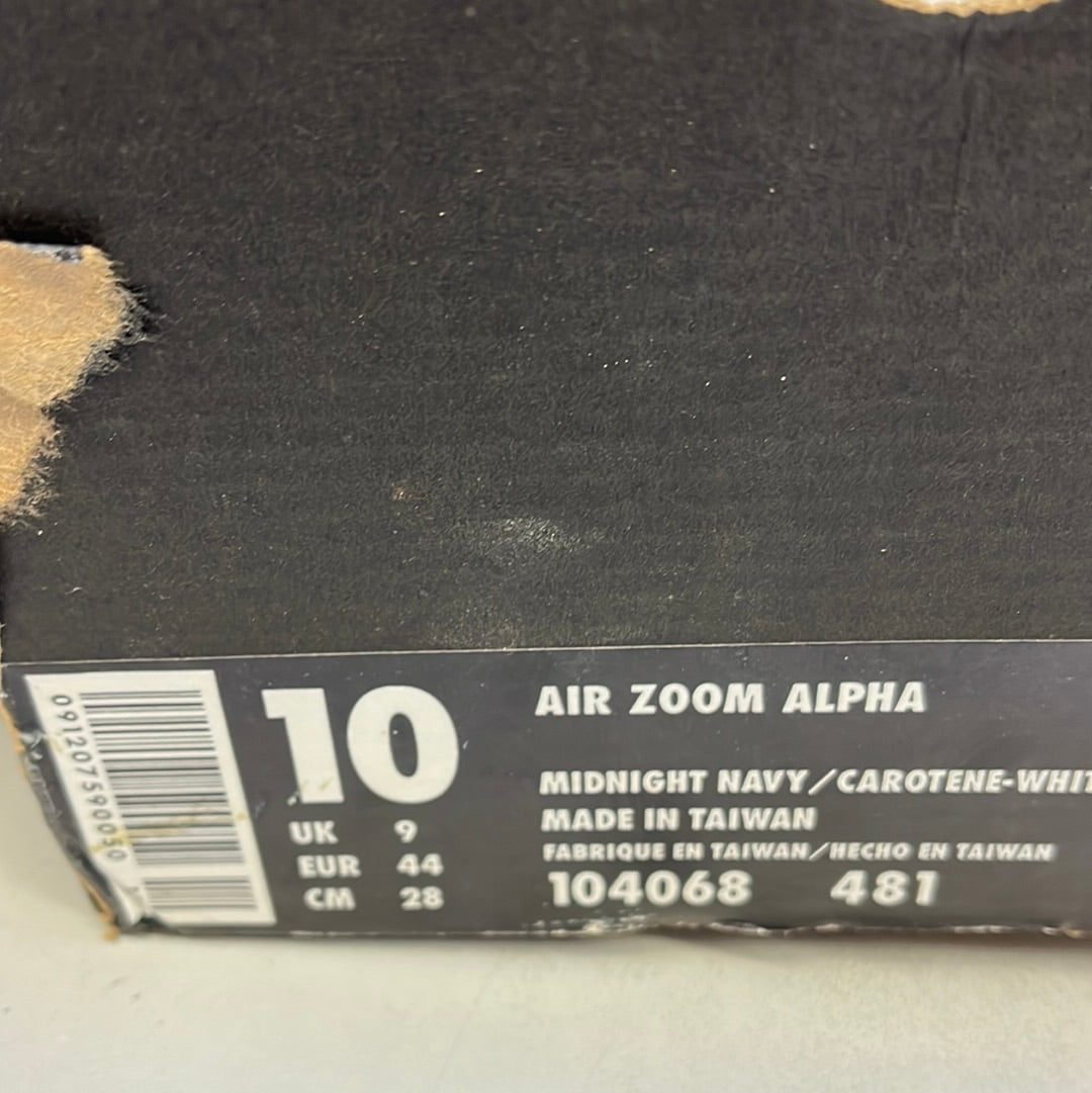 SZ 10 Men. 1996 Nike Air Zoom Alpha.