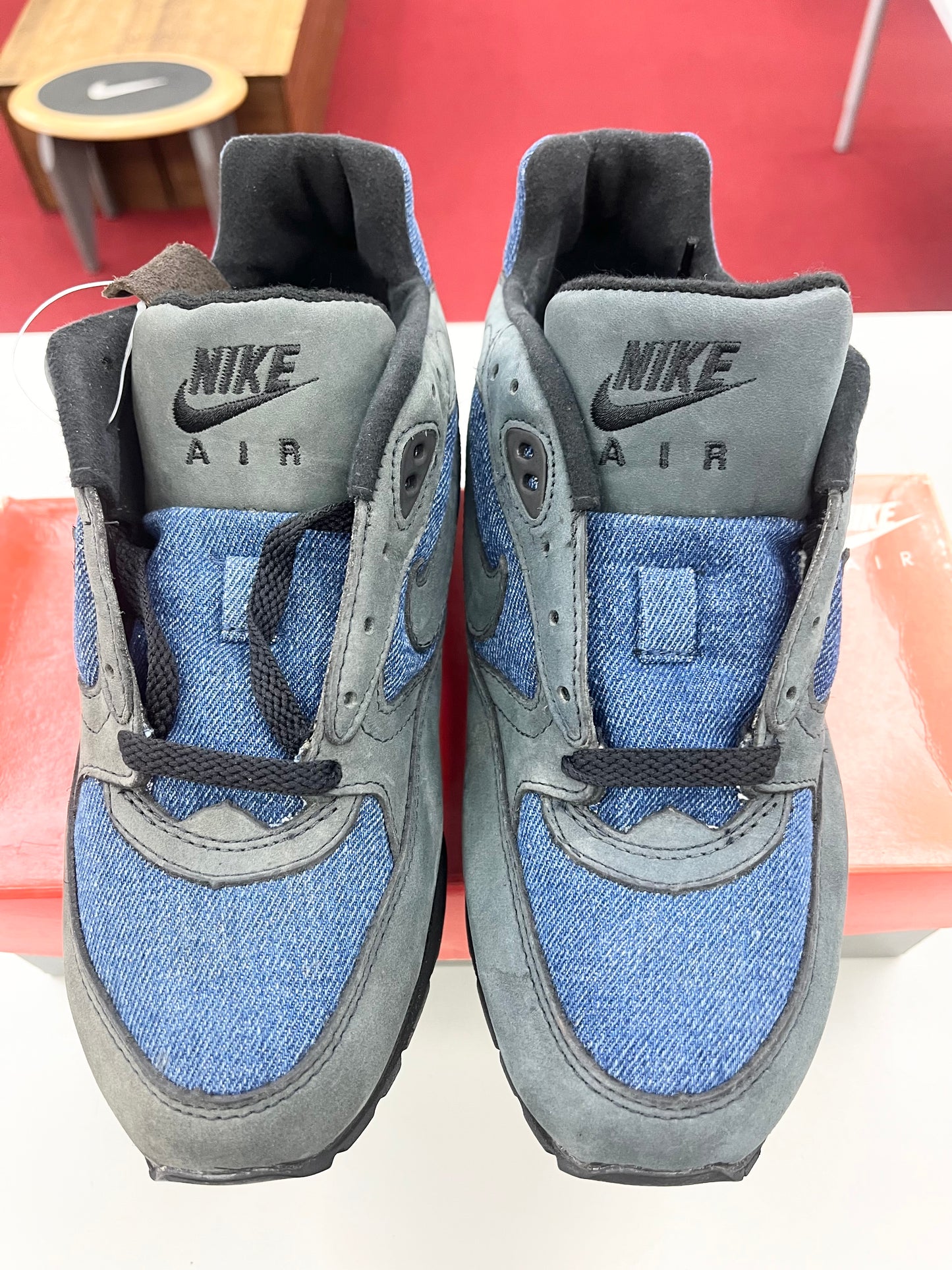 SZ 7 Men. 1992 Nike Air Attitude Denim.