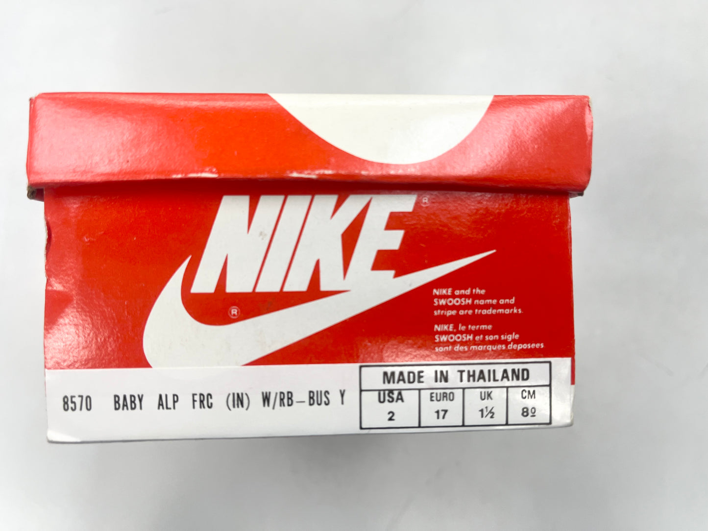 SZ 2C. 1987 Baby Nike Alpha Force.