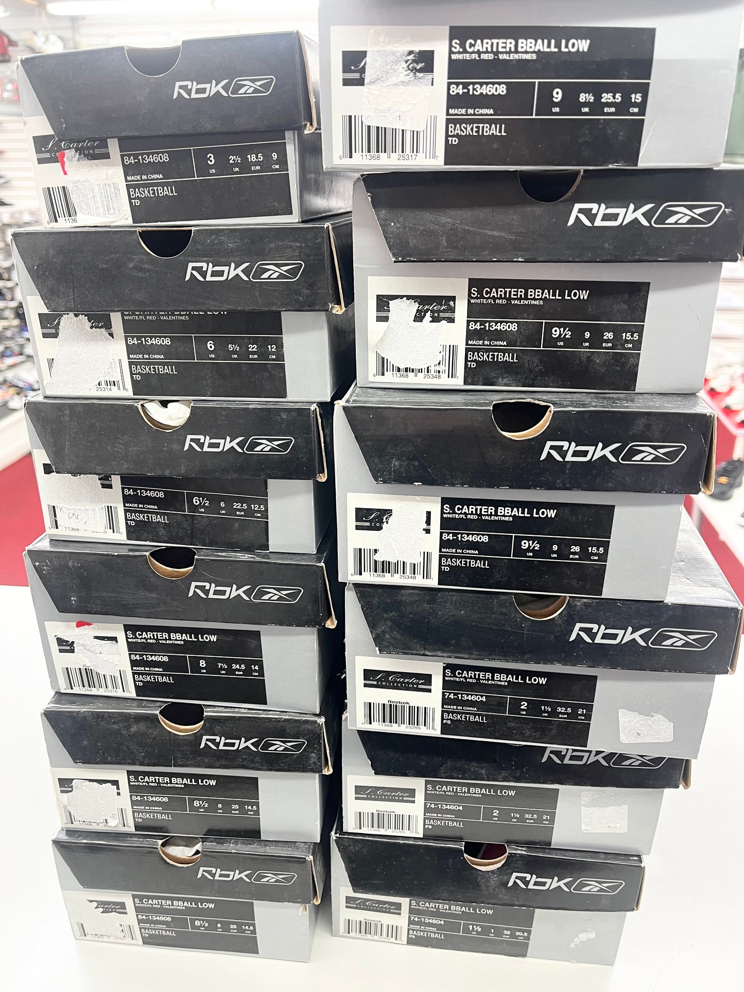 Baby/Kids Reebok S. Carter Bball low Rose/Valentine.