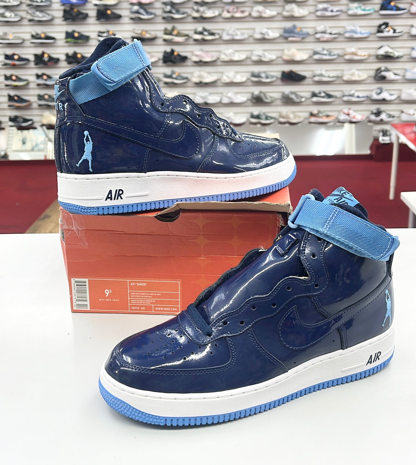 SZ 9.5 Men. 2003 Nike Air Force 1 High Rasheed Wallace.