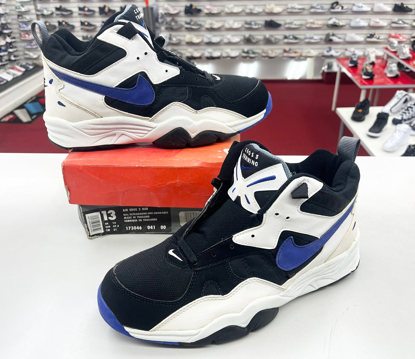 SZ 13 Men. 1994 Nike Air Edge 2 Mid Royals.