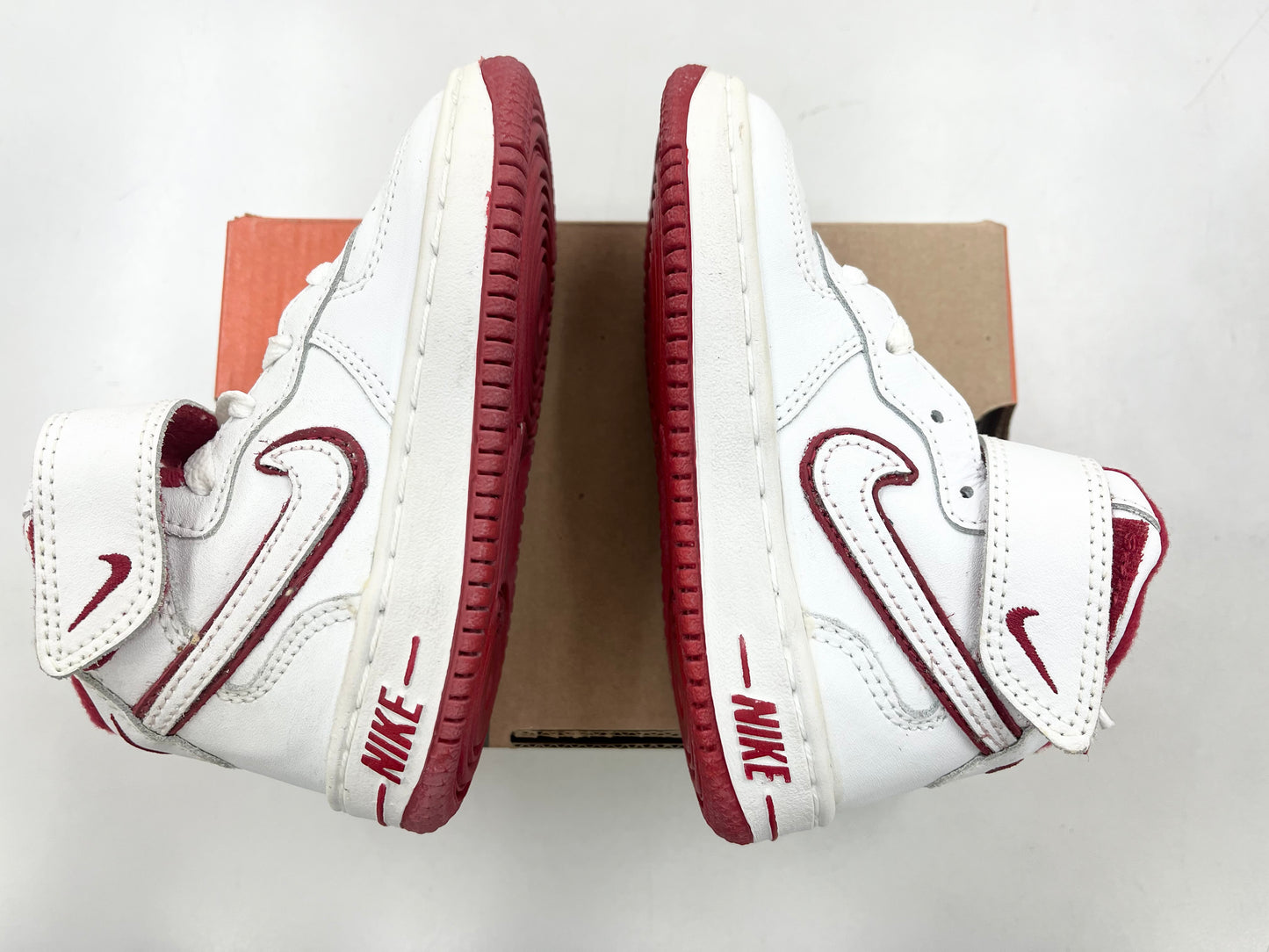 2002 Baby Nike AF1 Mid White/Red.