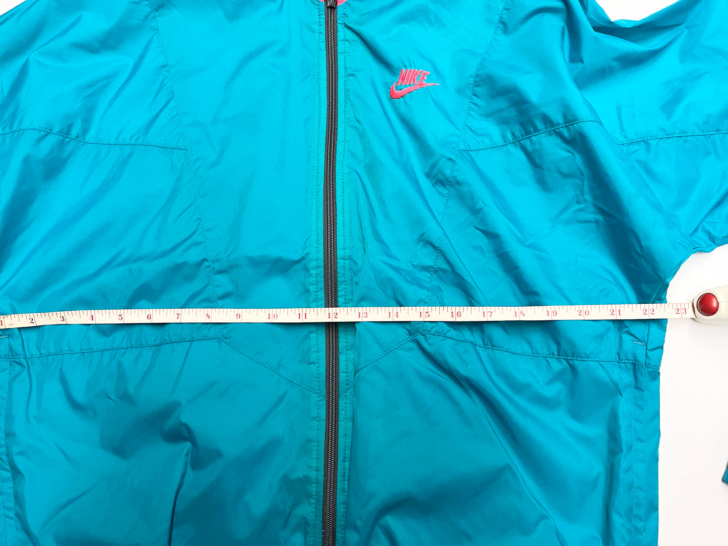 1990’s Nike Windbreaker Teal Infrared. MEDIUM