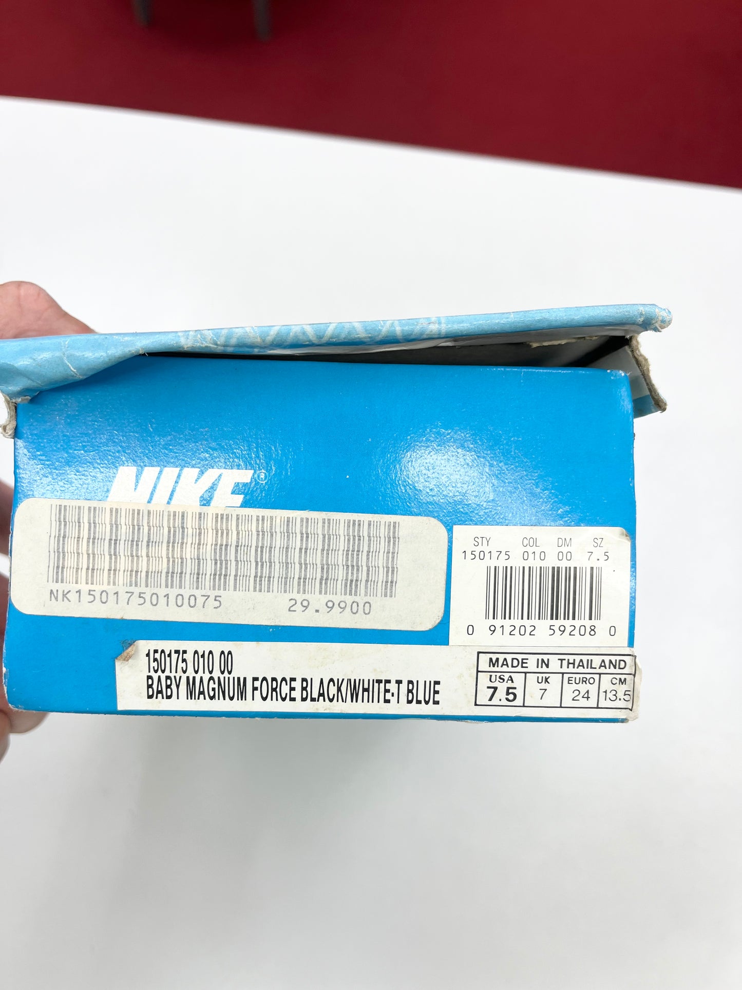 SZ 7.5C. 1992 Baby Nike Magnum Force.
