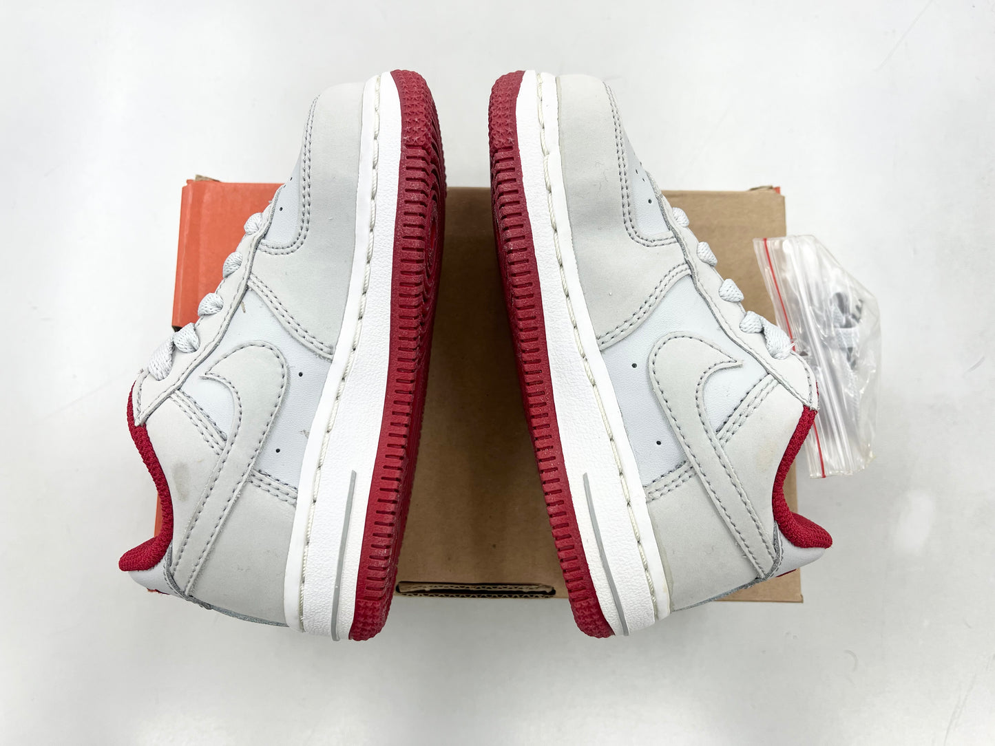 2006 Baby Nike AF1 Low Grey/Red.