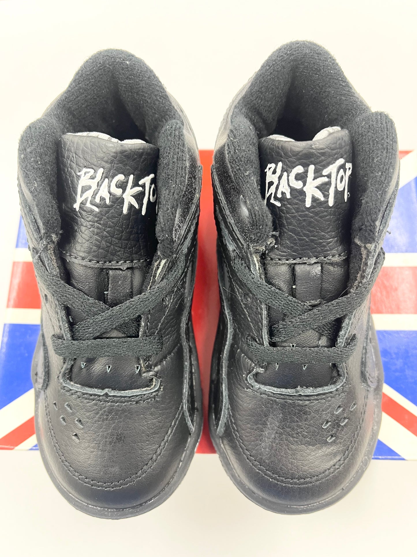 SZ 6.5C. 1993 Baby Reebok Black Top.