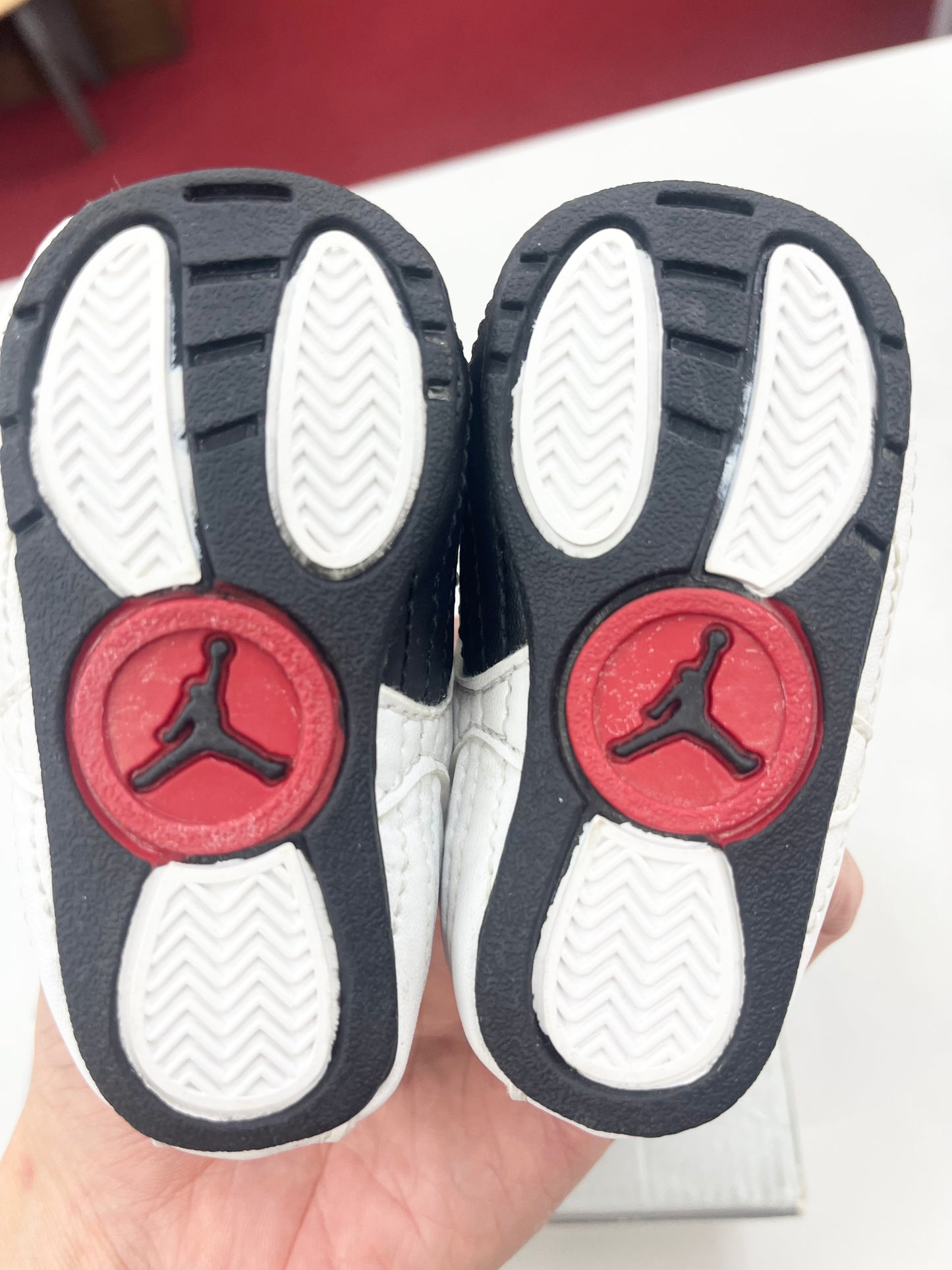 SZ 2C. 1997 Baby Jordan Team White Varsity Red.