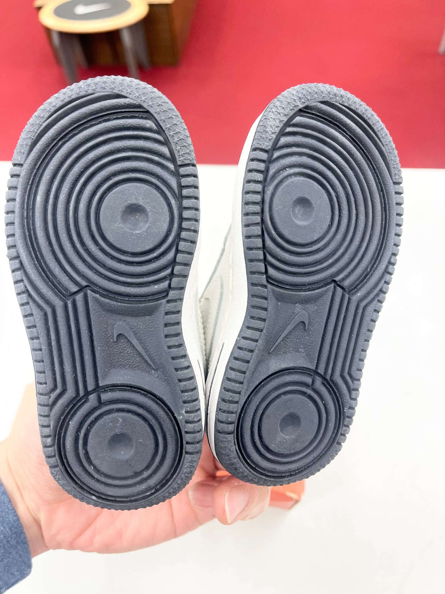 2003 Baby Nike AF1 Low Whte/Obsidian.