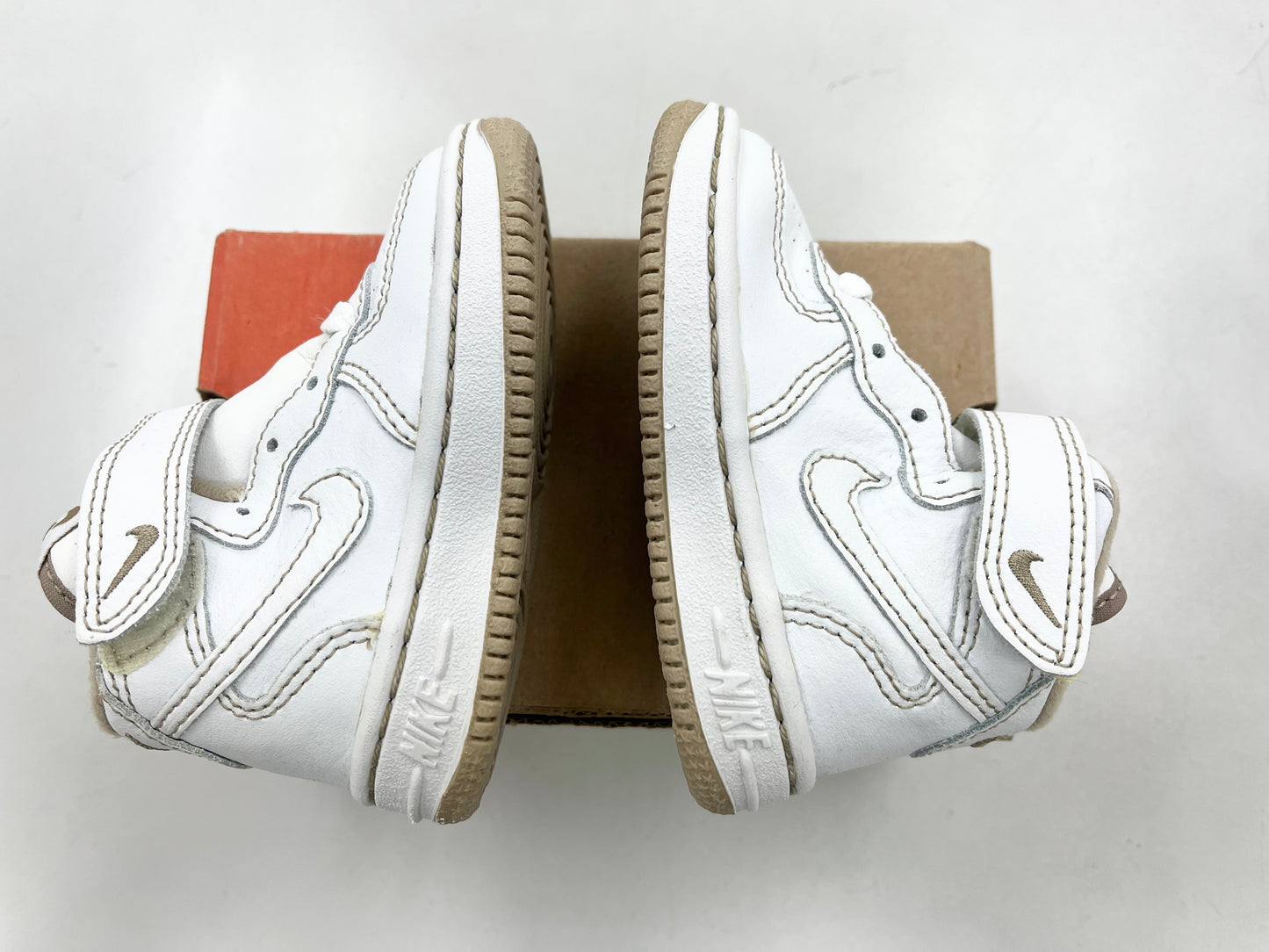 2001 Baby Nike AF1 Mid White/Cane.
