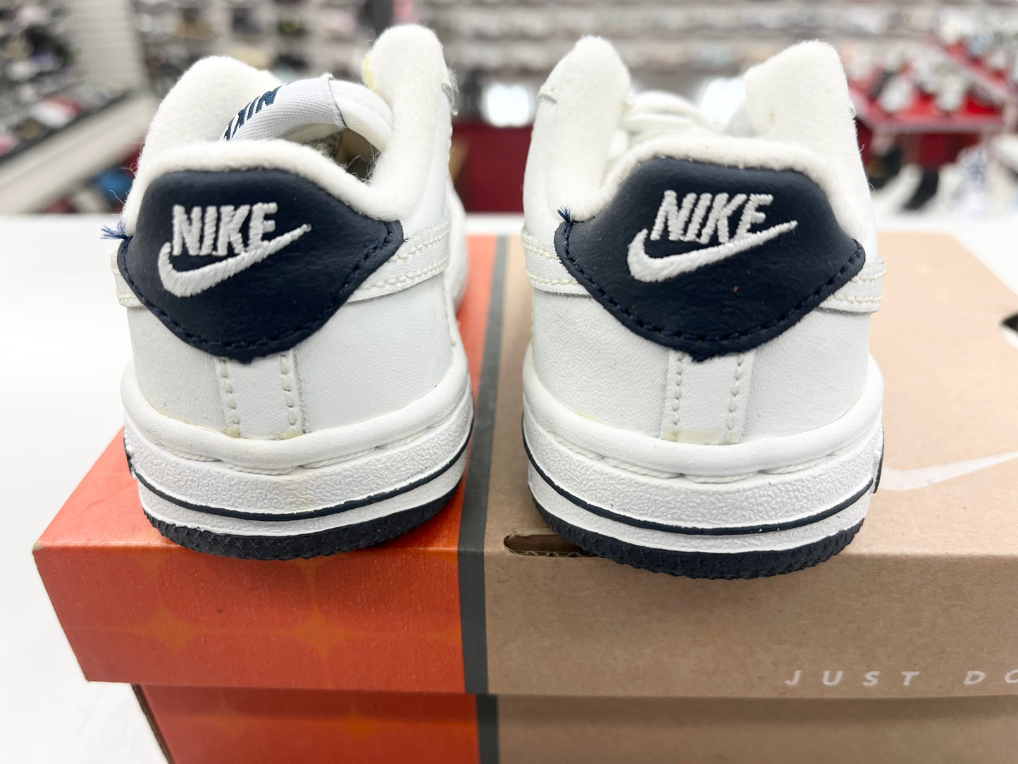 2003 Baby Nike AF1 Low Whte/Obsidian.