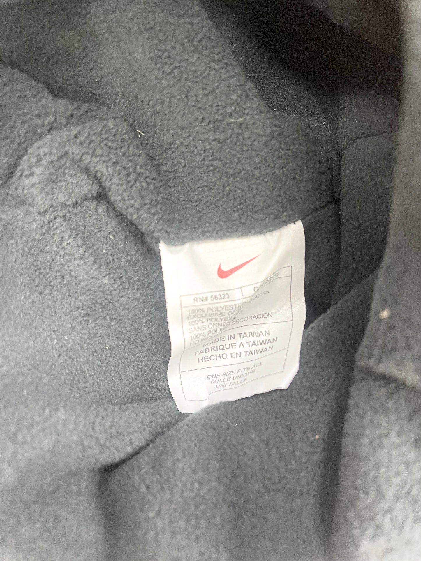 2006 Baby Newborn Nike AF1 Black with fleece hat.