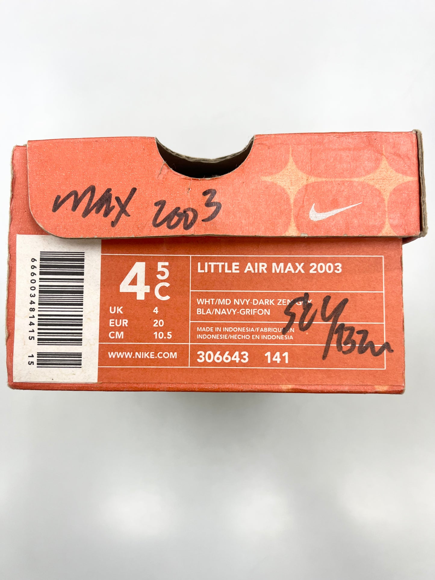 Size: 4.5C. 2003 Baby Nike Air Max.