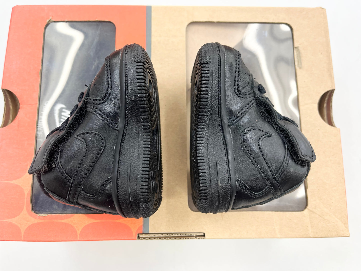 2006 Baby Newborn Nike AF1 Black with fleece hat.