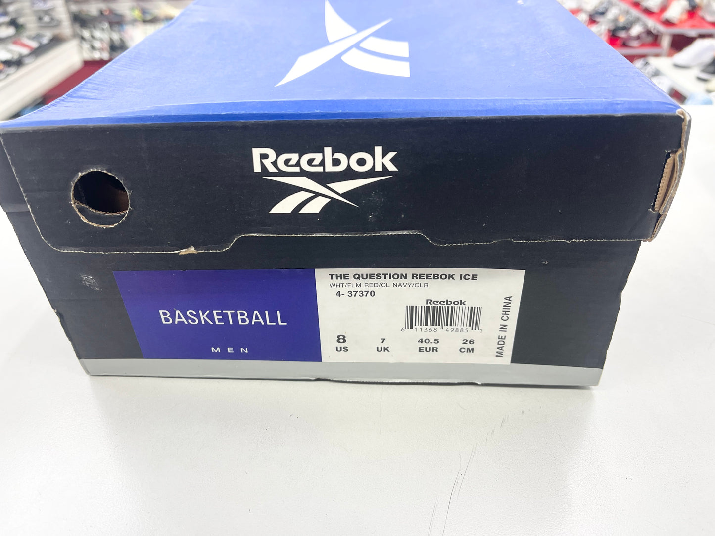 SZ 8 Men. 1995 The Question Reebok Ice Allen Iverson.