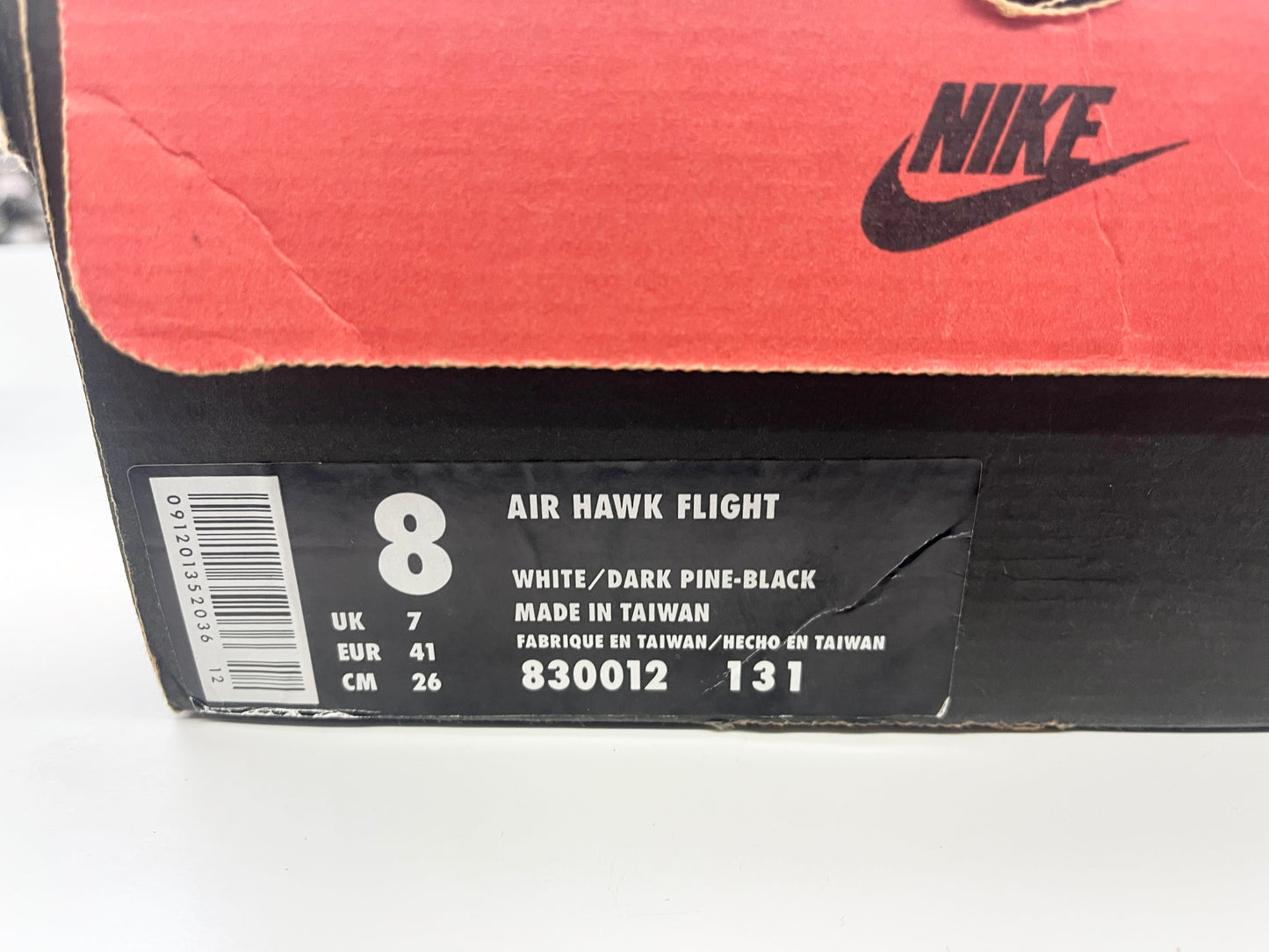 SZ 8 Men. 1997 Nike Air Hawk Flight.