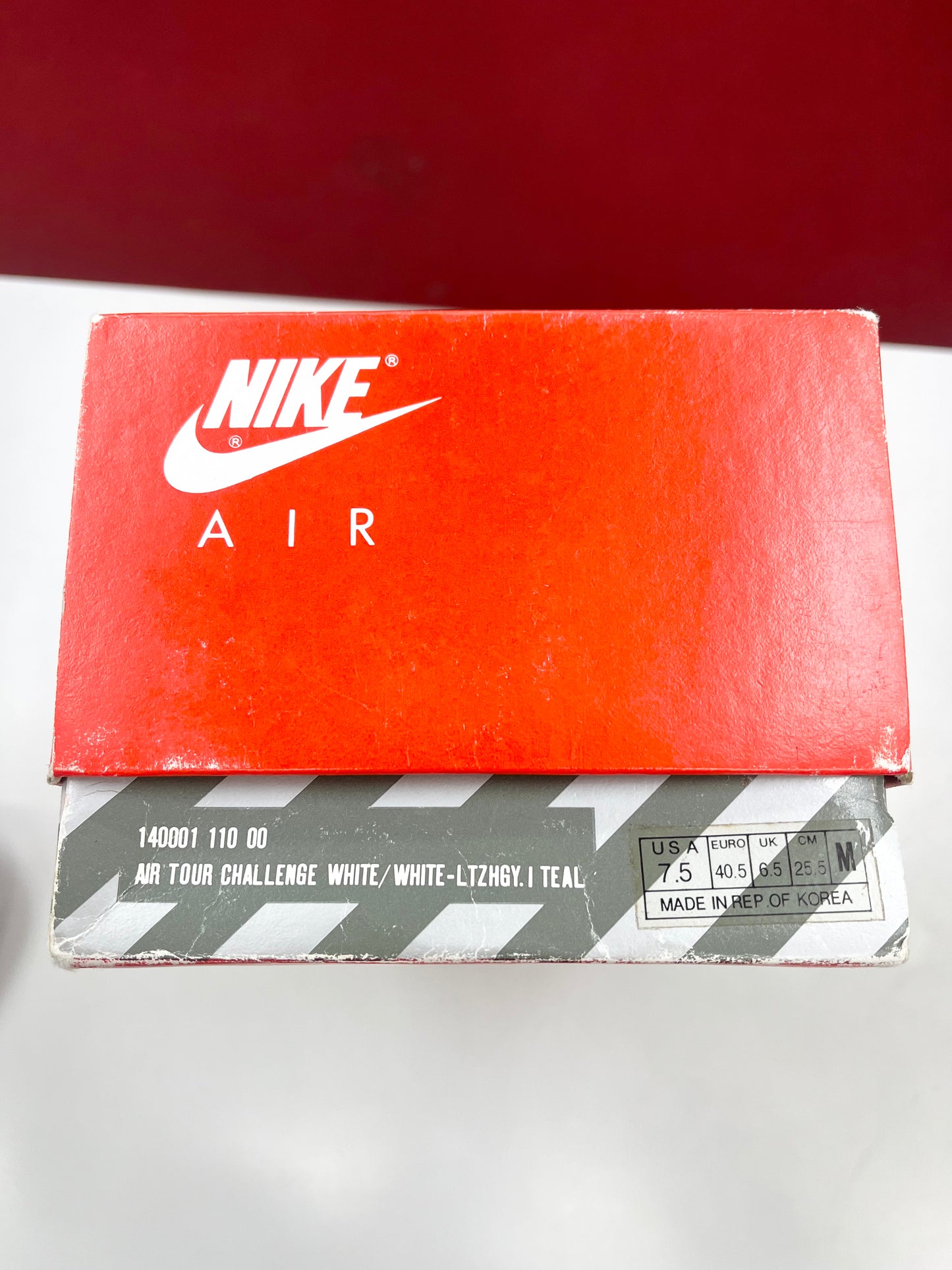 SZ 7.5 Men. 1991 Nike Air Tour Challenge.