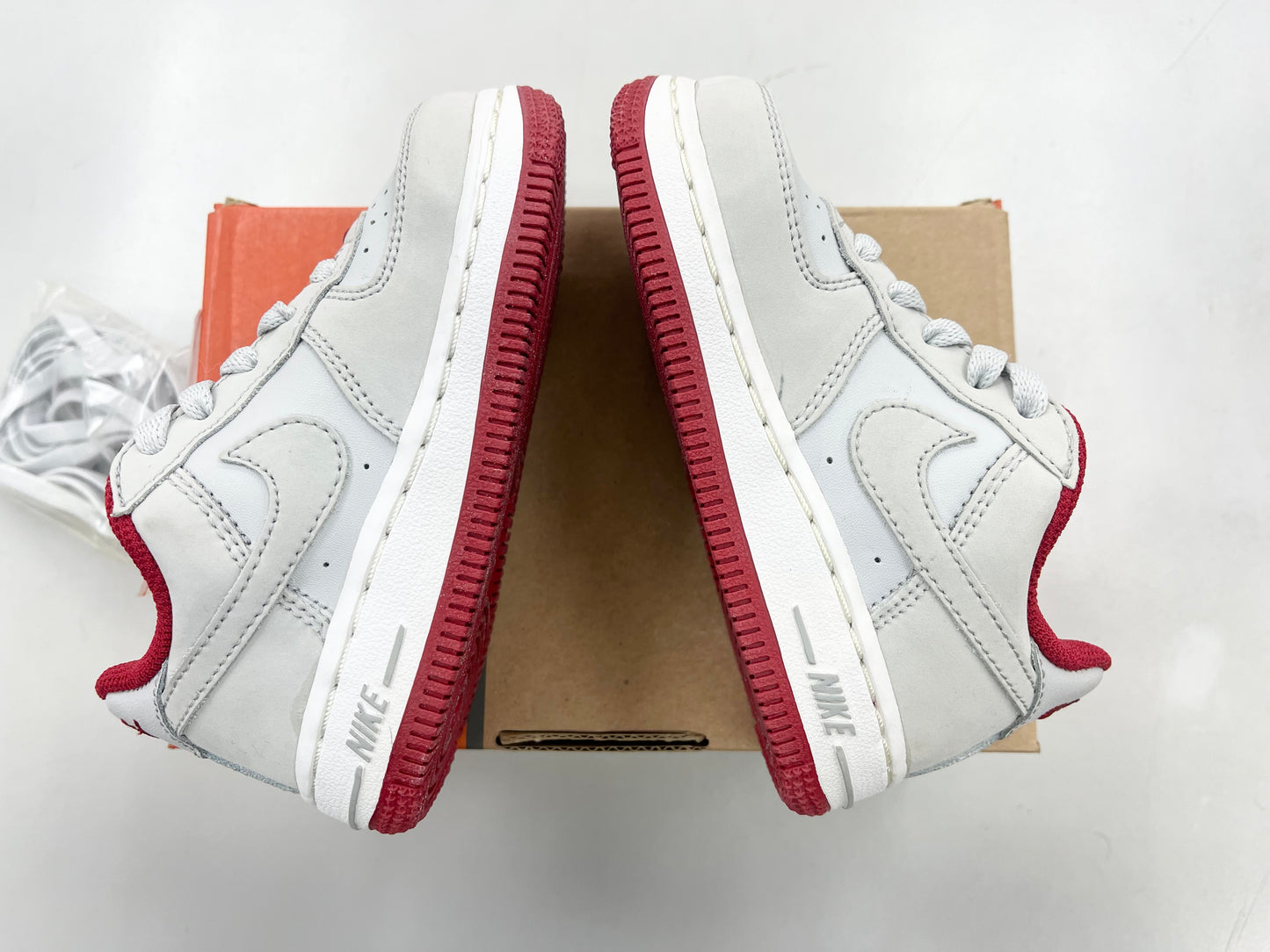 2006 Baby Nike AF1 Low Grey/Red.