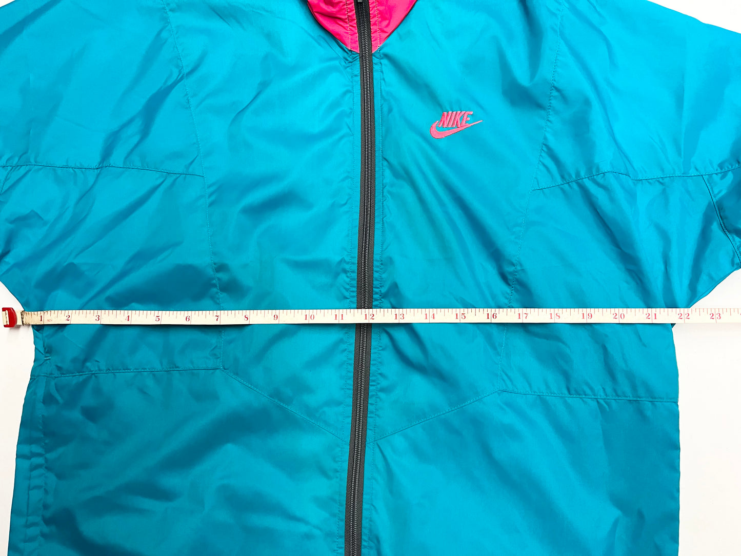 1990’s Nike Windbreaker Teal Infrared. SMALL