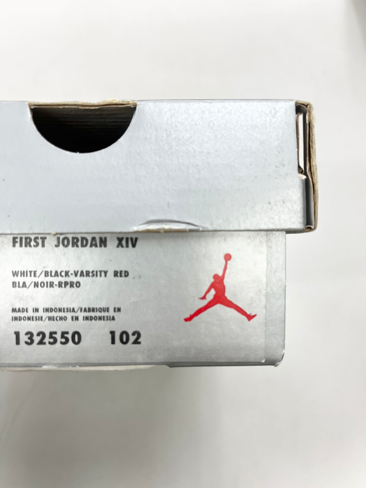 1998 Baby Jordan XIV White/Red.