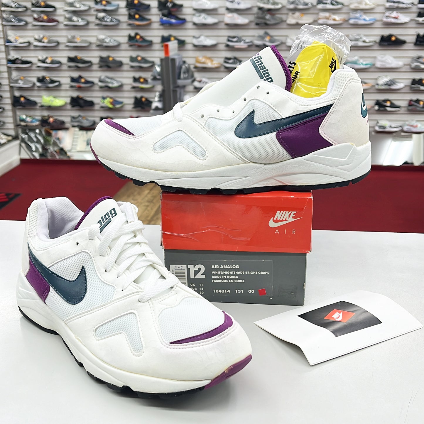 SZ 12 Men. 1993 Nike Air Analog Grape.