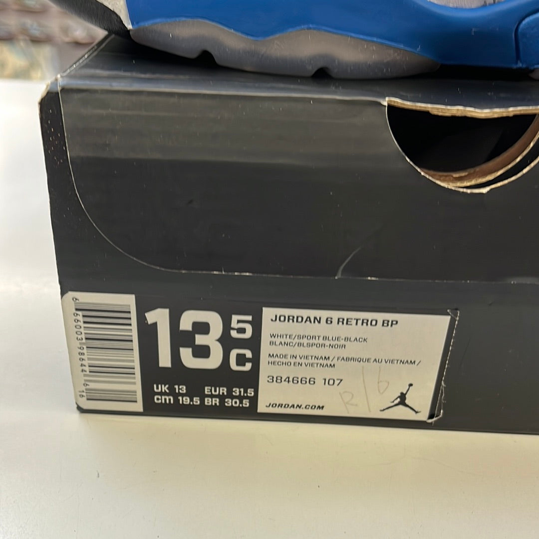SZ 13.5C. 2014 Jordan VI Sport Blue