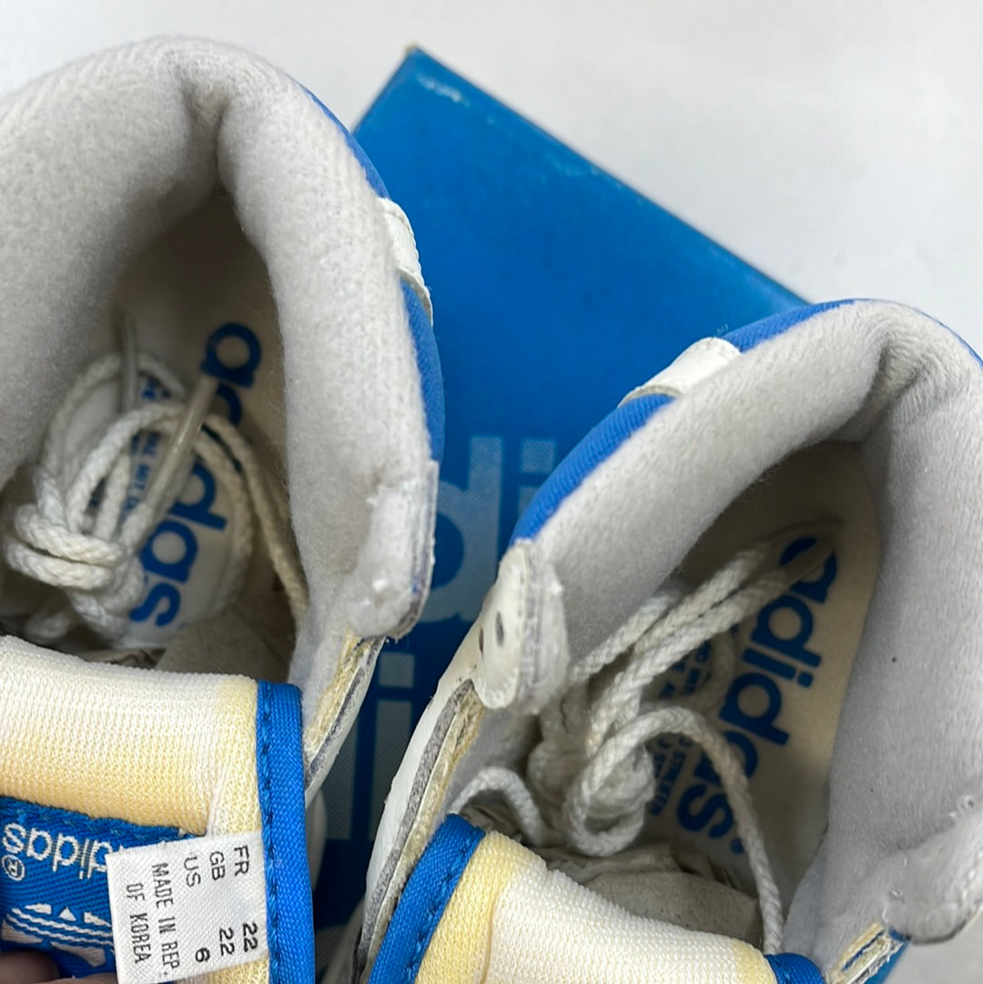 Sz 6K. 1989 baby Adidas Phantom Hi Baby Blue