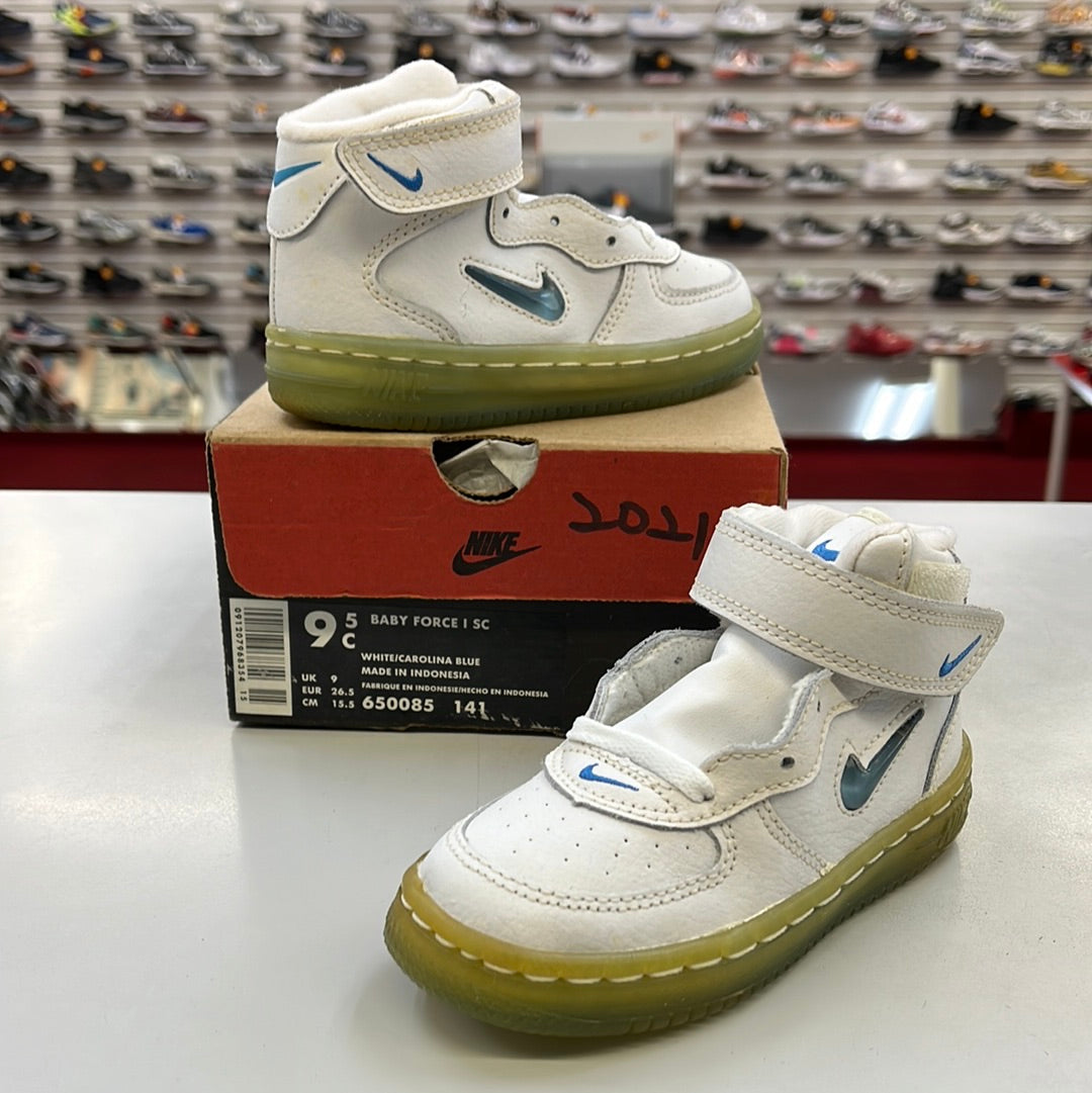 SZ 9.5C. 1996 Baby Nike AF1 Jewels.