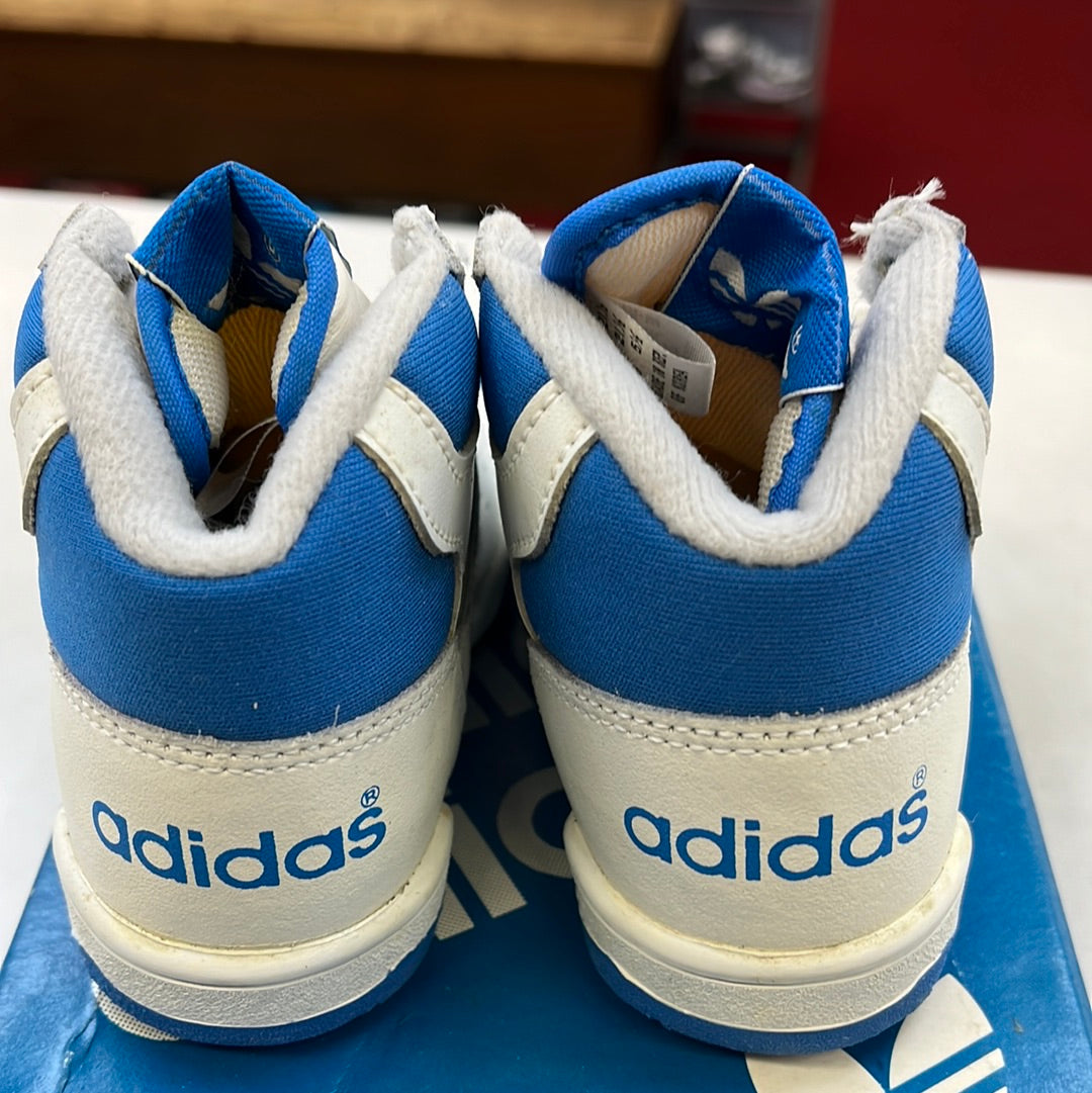 Sz 5.5K. 1989 baby Adidas Phantom Hi Baby Blue