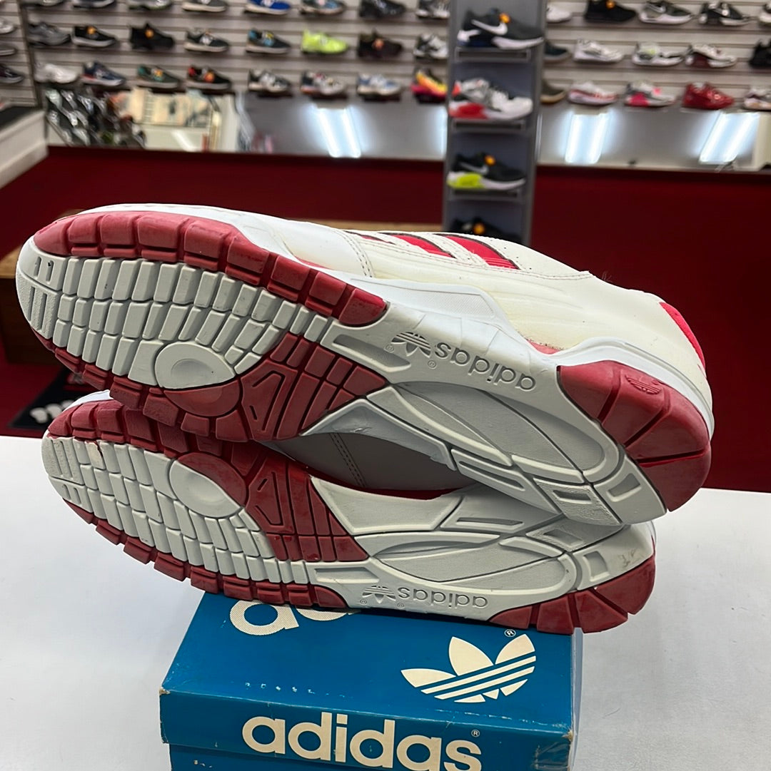 Sz 11.5 1991 Adidas Phantom III Lo white red.