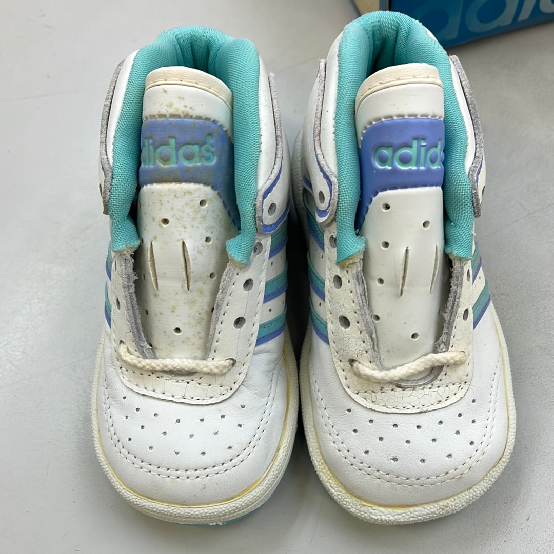 Sz: 6K. 80’s Baby Adidas Ultrapro Hi