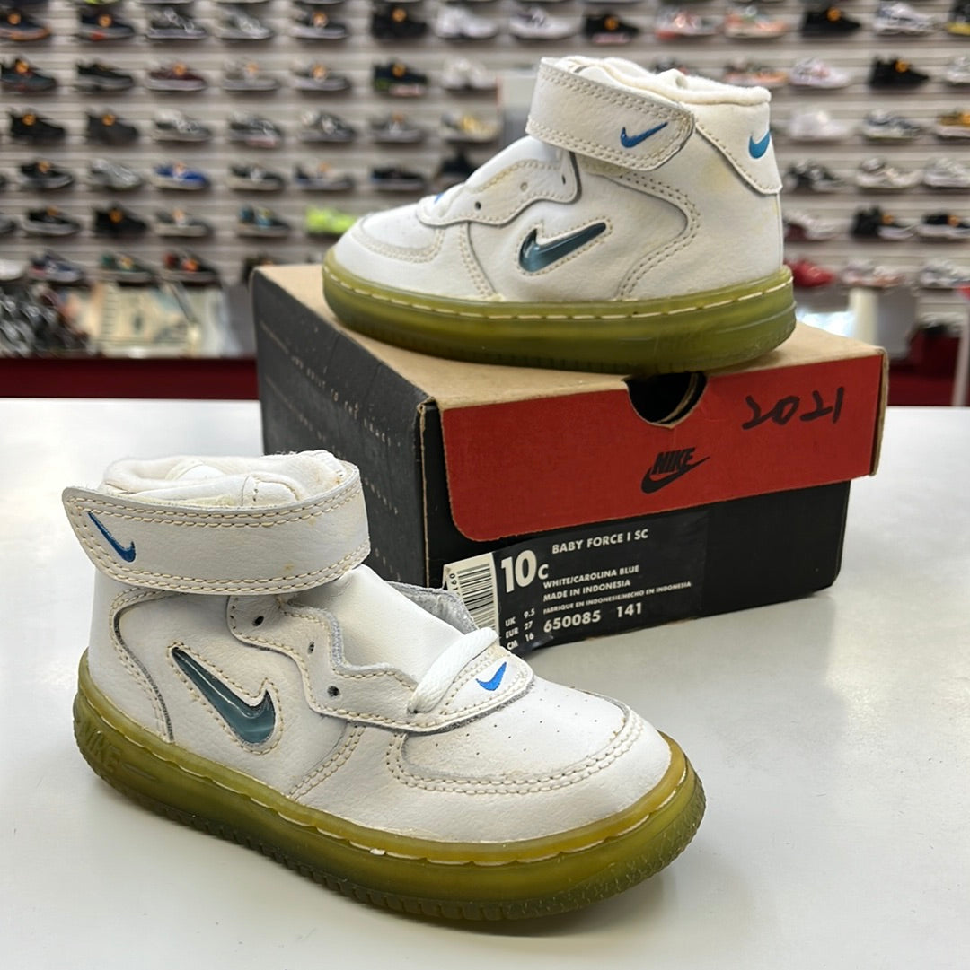 SZ 10C. 1996 Baby Nike AF1 Jewels.