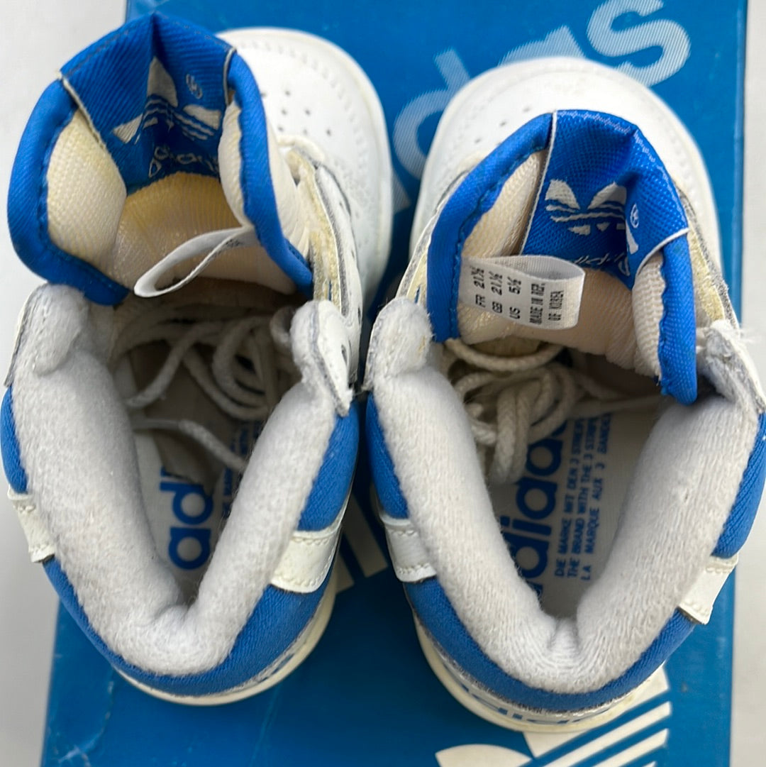 Sz 5.5K. 1989 baby Adidas Phantom Hi Baby Blue