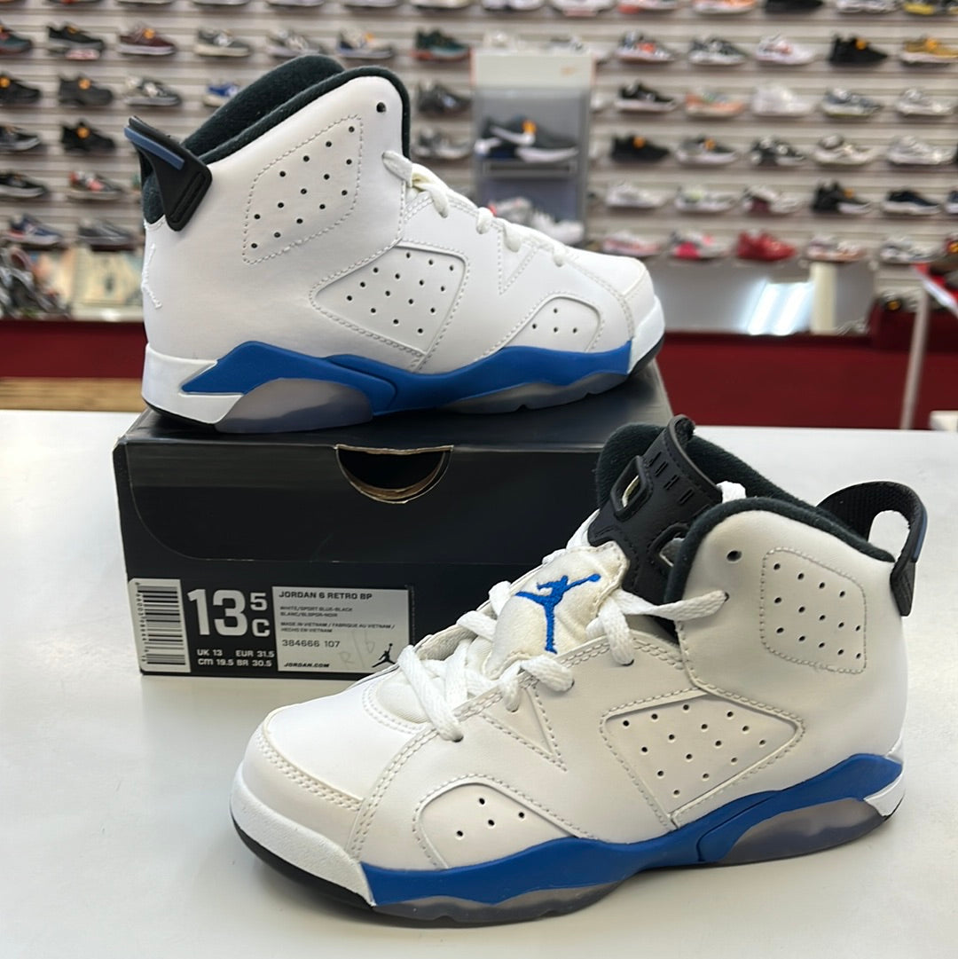 SZ 13.5C. 2014 Jordan VI Sport Blue